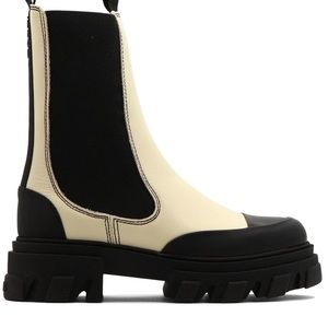 Ganni Two-Toned Chelsea Ankle Boots